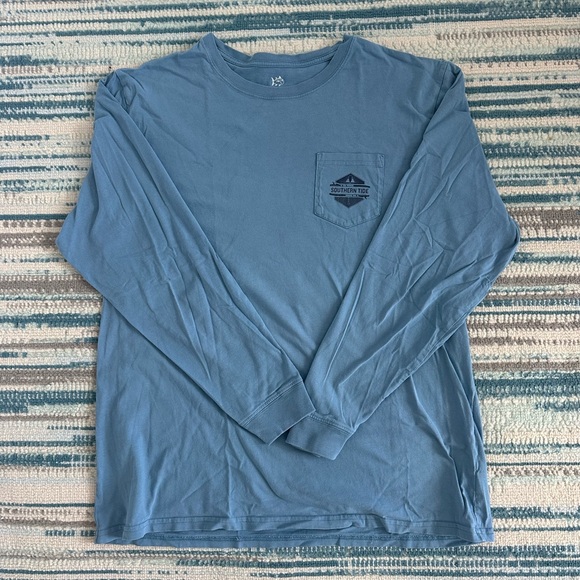 Southern Tide Classic Blue Long Sleeve Tee - Picture 1 of 3